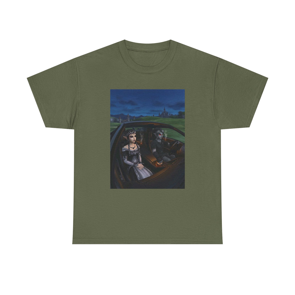 Dark Link And Midna Smoking In Car Tee
