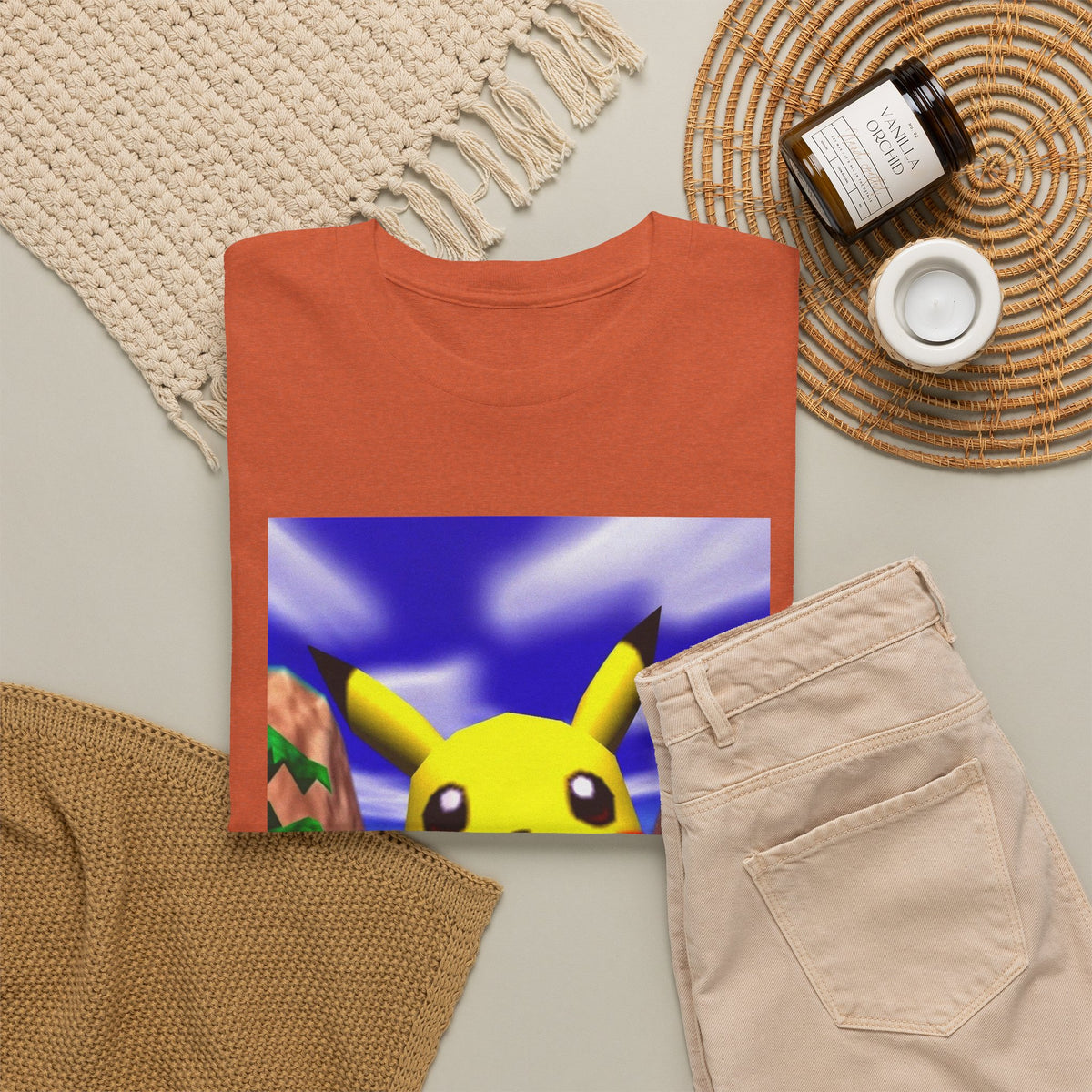 Pikachu Giving The Finger On An N64 Island