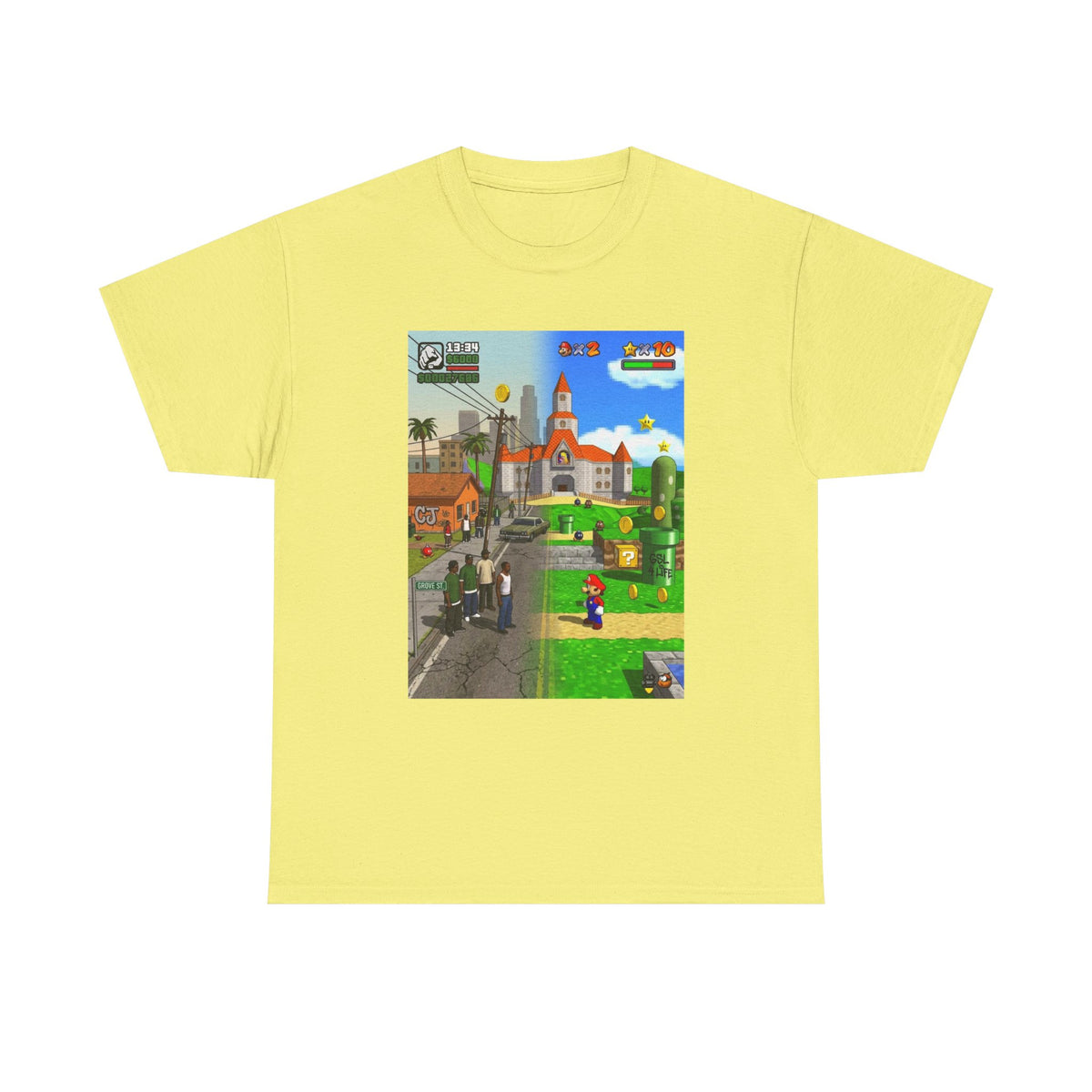 GTA San Andreas Meets Mario Mashup Tee