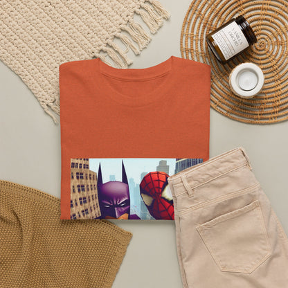 Batman Smoking, Spidey With Stacks Tee