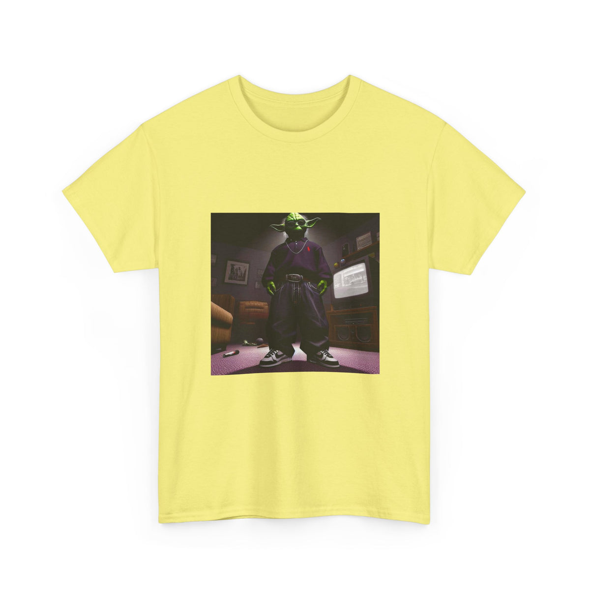 Yoda In Y2K Drip Standing Confidently