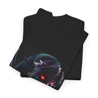 Chrome Dark Elf With Glowing Eyes Tee