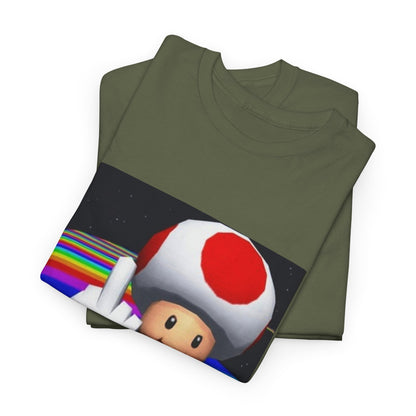 Toad Flipping The Bird On Rainbow Road Tee