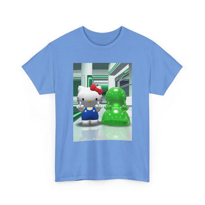 Kitty And Slime Flipping The Bird Tee