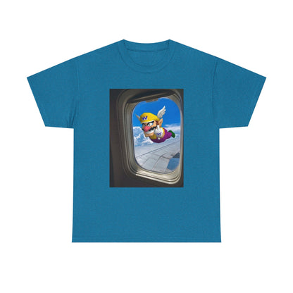 Wario Giving The Finger On A Plane Tee