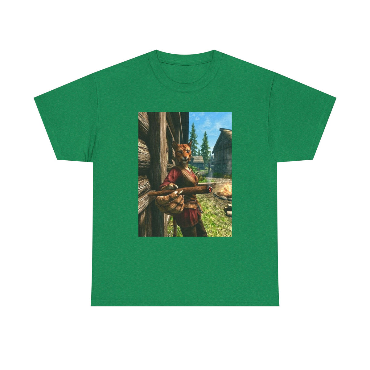 Khajiit Smoking Fat Blunt Tee