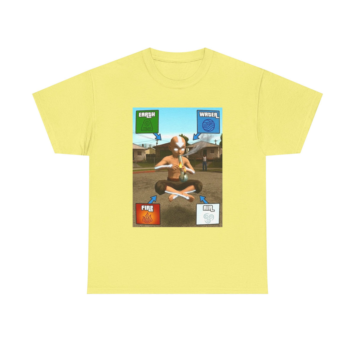 Aang Bending Smoke Elements Tee