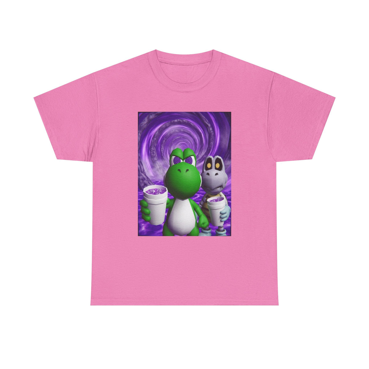 Yoshi And Dry Bones Sippin' Purple
