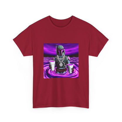Boba Fett Sipping Purple In A Hypnotic Realm