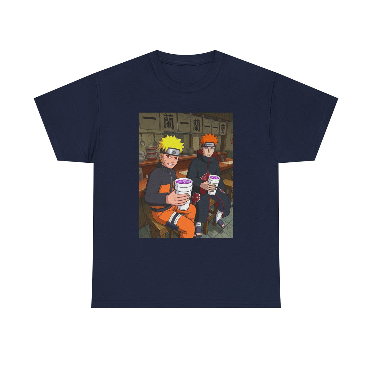 Naruto And Pain Sipping Lean Tee