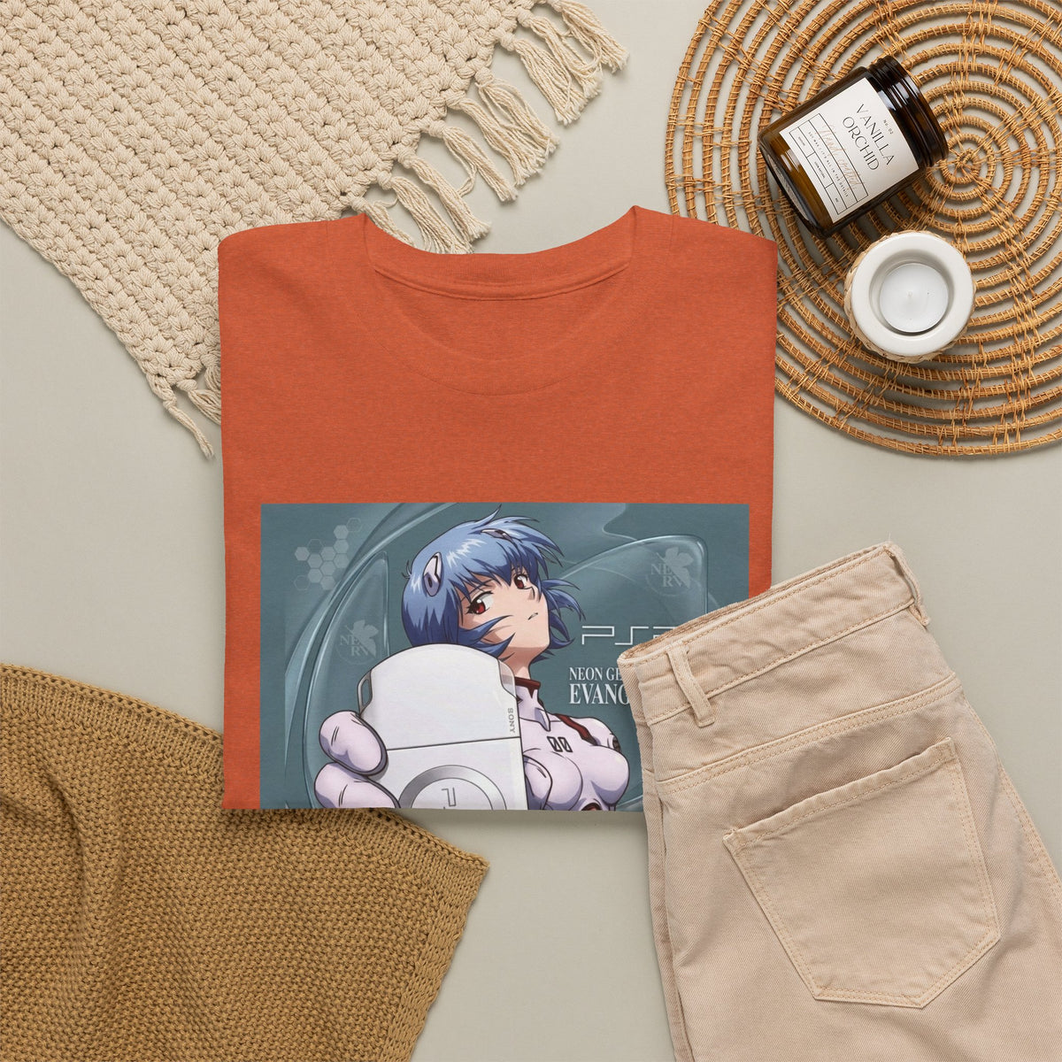 Rei Ayanami Holds PSP Console Tee