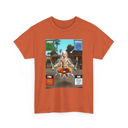 Avatar Aang Element Bending With Bongs Tee