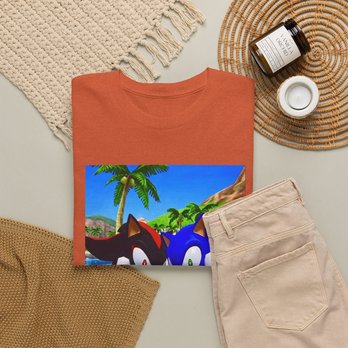 Sonic And Shadow Flipping The Bird Tee
