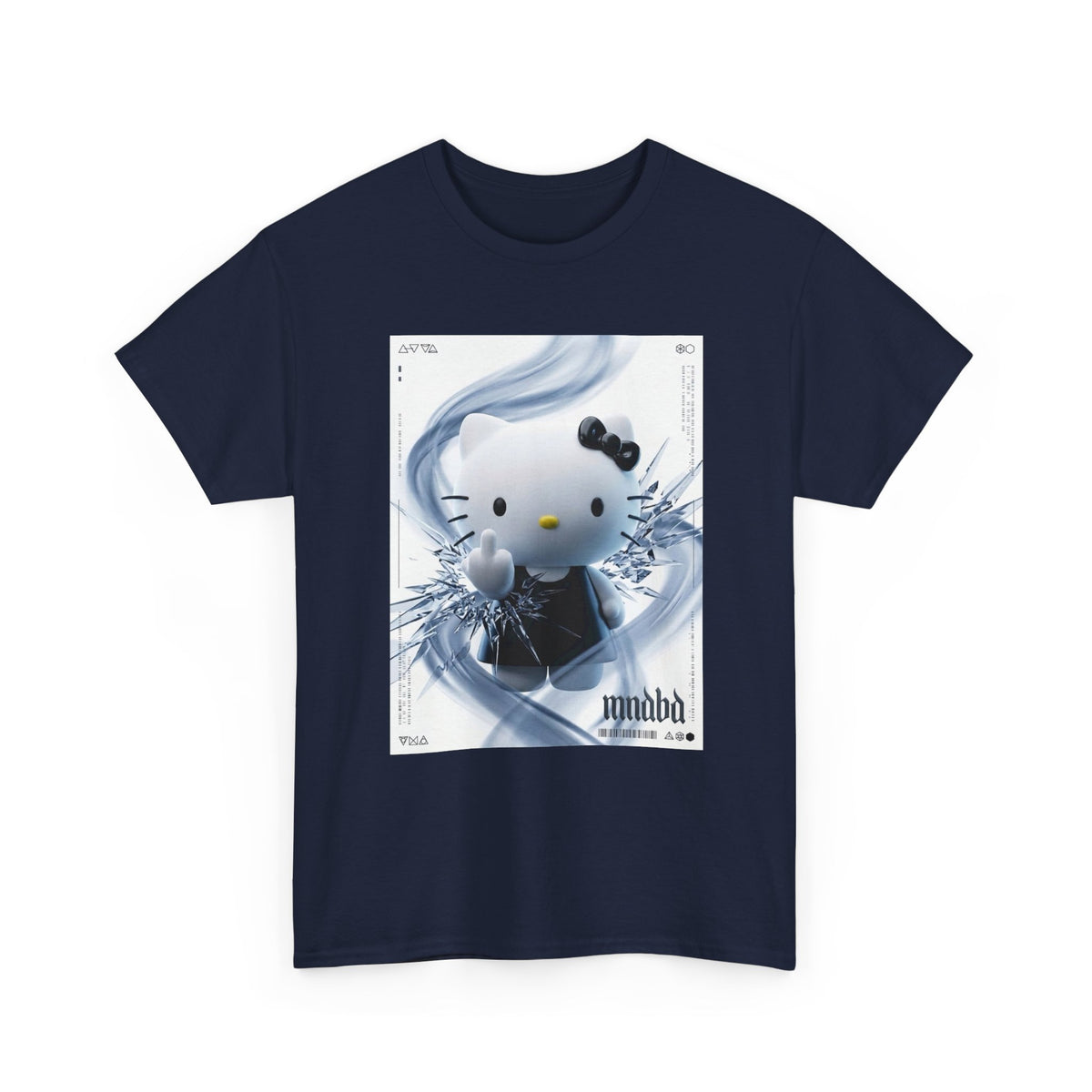Cute Kitty Flipping The Bird Tee