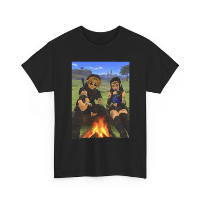 Dark Link And Dark Zelda Chilling Campfire Tee