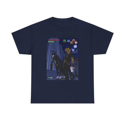Goth Link Smoking With Epona Tee
