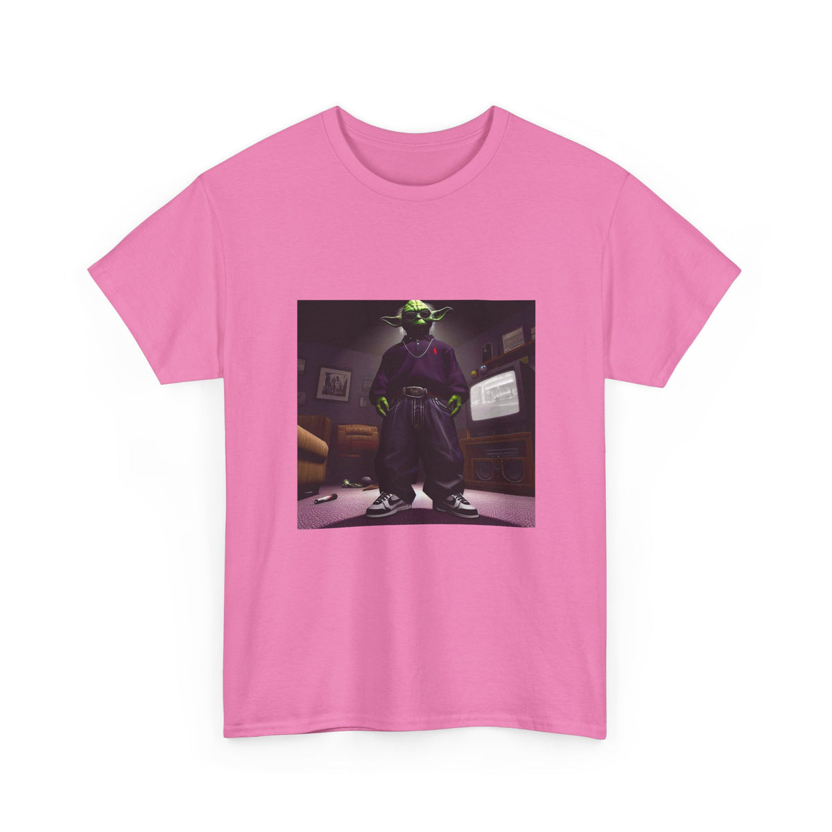 Yoda In Y2K Drip Standing Confidently