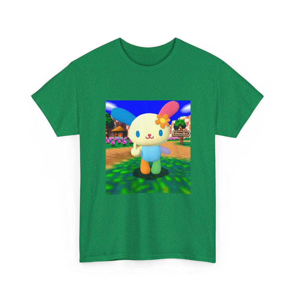 Cute Bunny Giving The Finger Tee