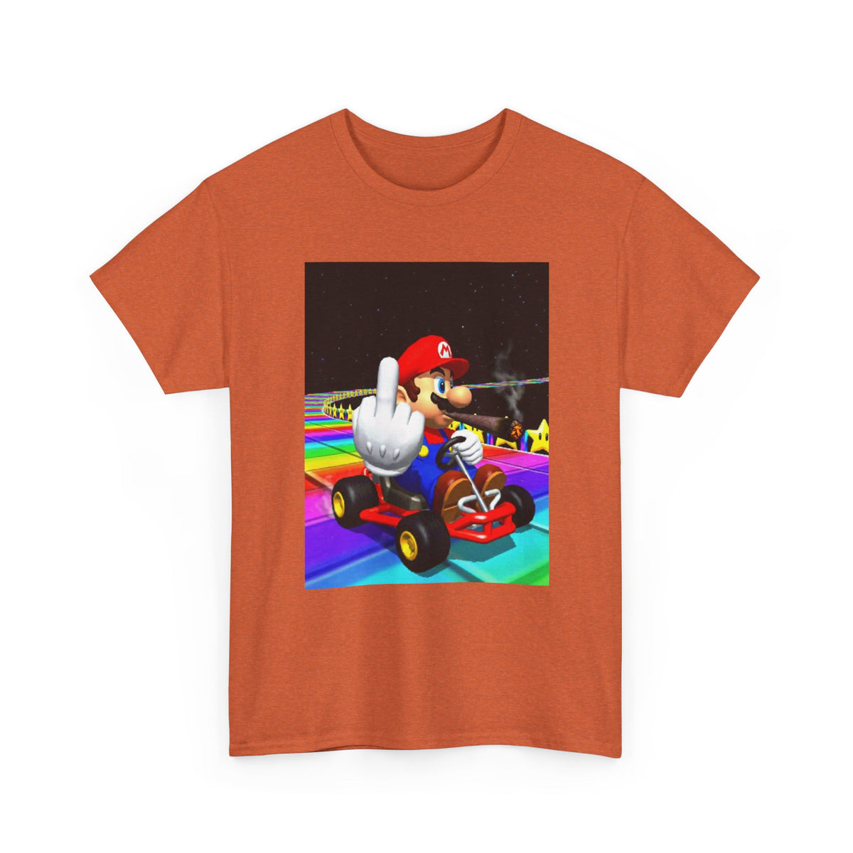 Mario Kart Smoking Blunt Middle Finger