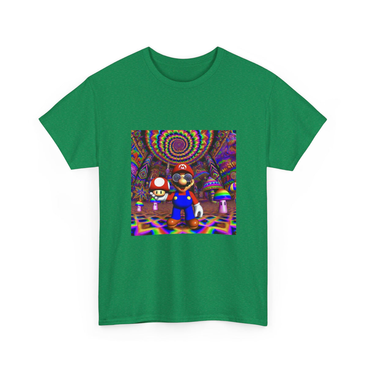 Tripping Mario Holding A Super Mushroom