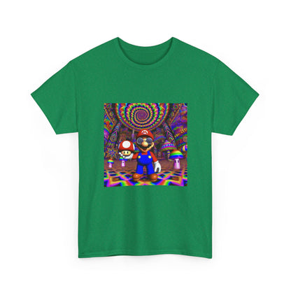 Tripping Mario Holding A Super Mushroom