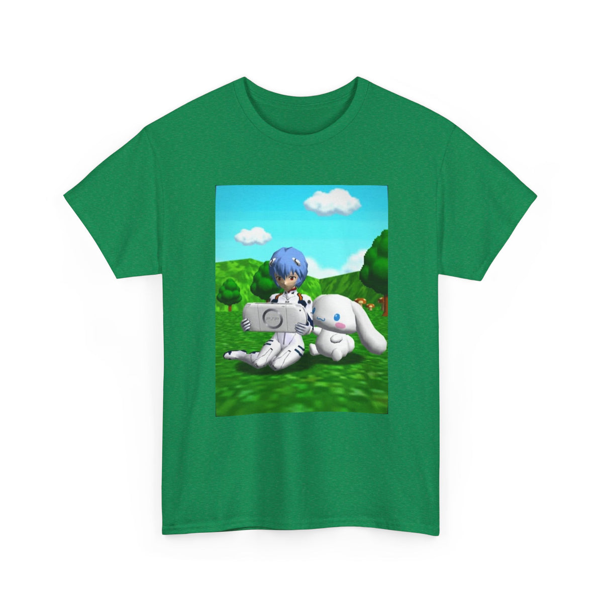 Rei Ayanami Gaming with Cinnamoroll Tee