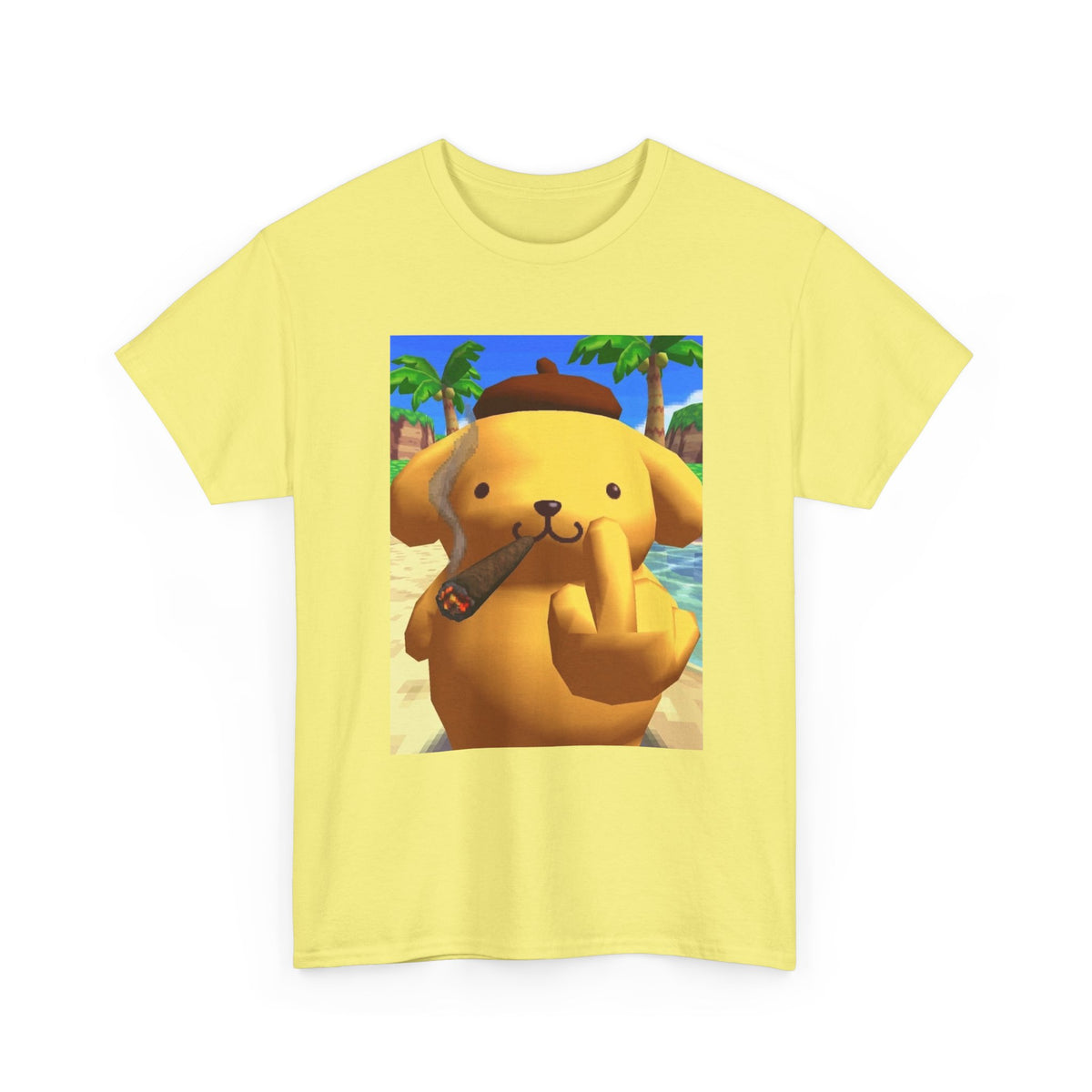 Pompompurin Smoking Blunt & Flipping Off
