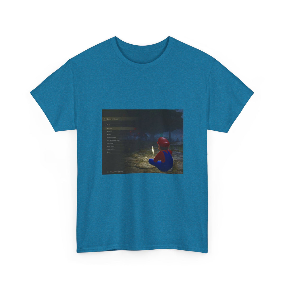 Mario Meditating In Laskyar Ruins Tee