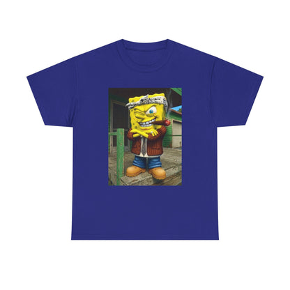 Gangster Sponge Winking and Smoking