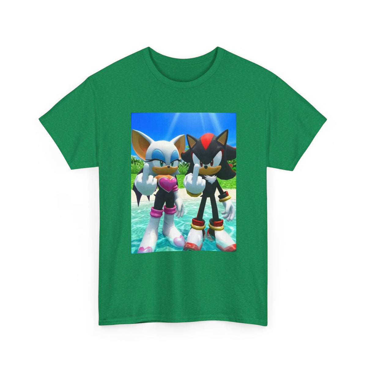 Rouge And Shadow Flipping The Bird Tee (Design 4)