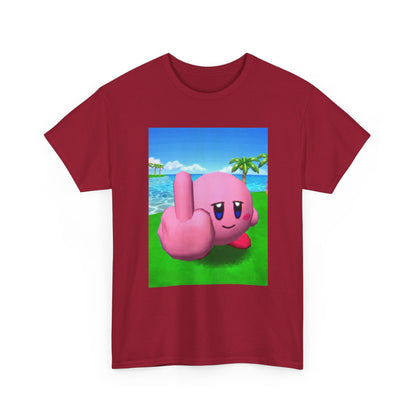 Kirby Giving The Finger Island Scene Tee