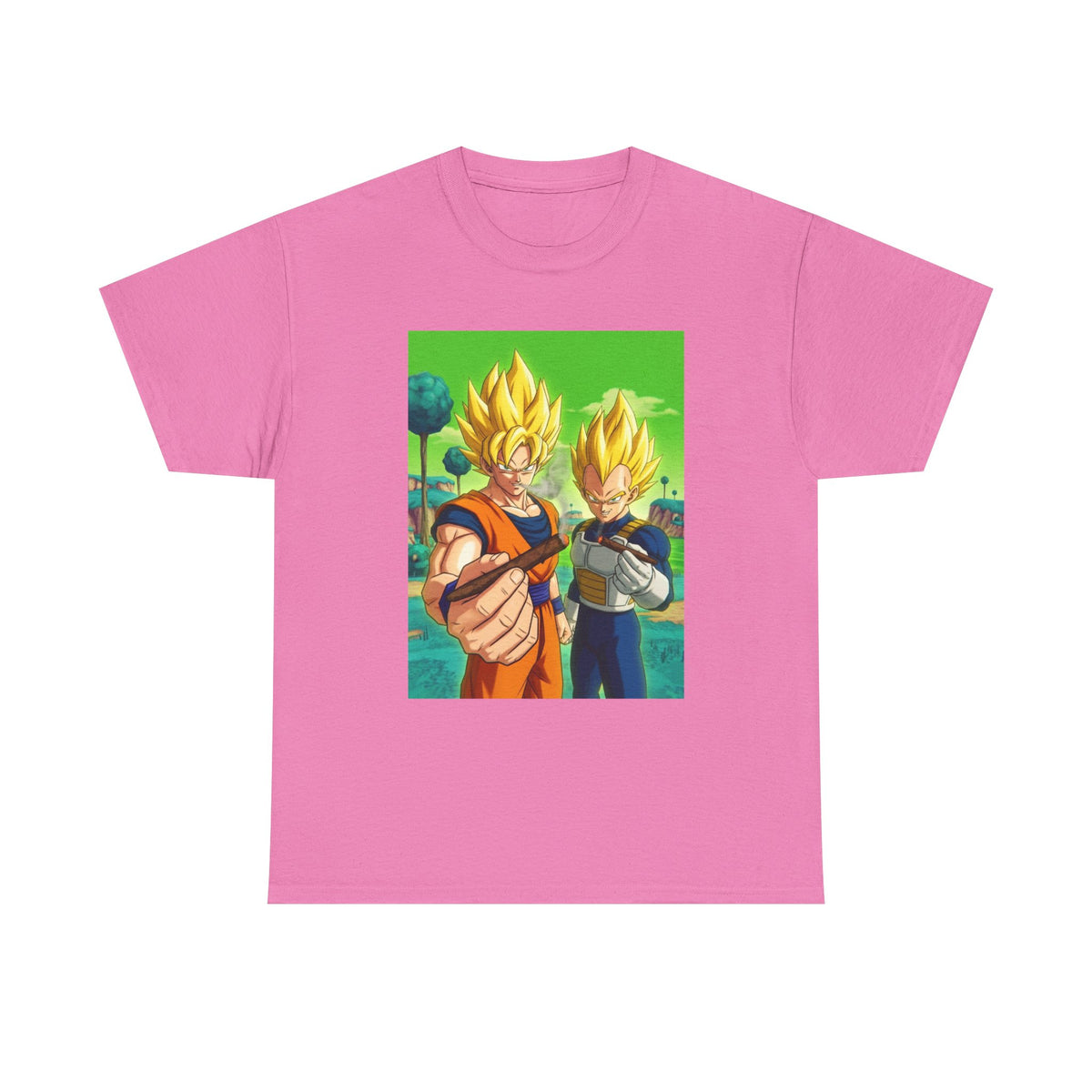 Goku And Vegeta Sharing A Smoke