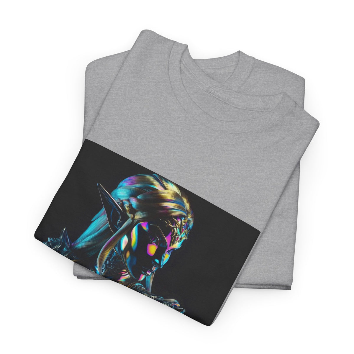 Holographic Elf Princess Chrome Armor Tee