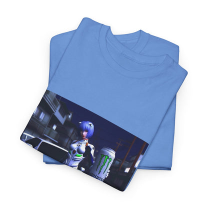 Rei Ayanami With Monster Energy Car