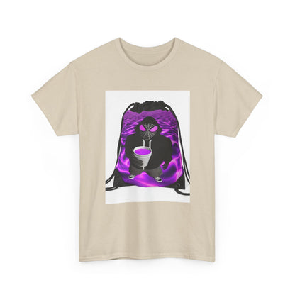 Spider-Hoodie Character Sipping Purple Drank Tee