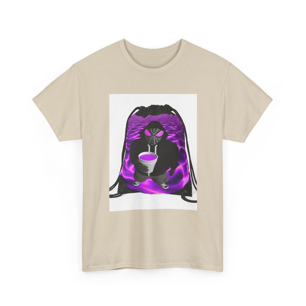 Spider-Hoodie Character Sipping Purple Drank Tee