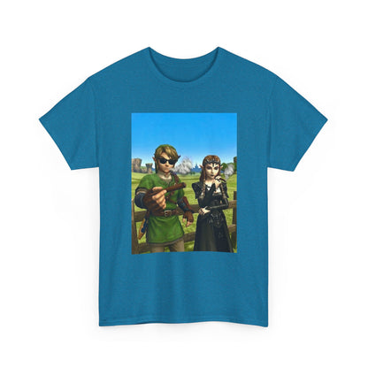 Link And Zelda Chilling With Blunts Tee