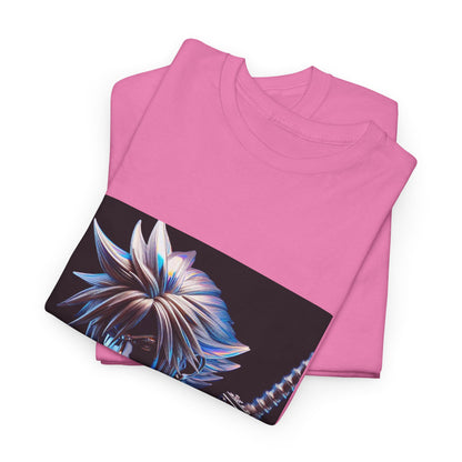 Chrome Warrior With Spiky Hair Tee