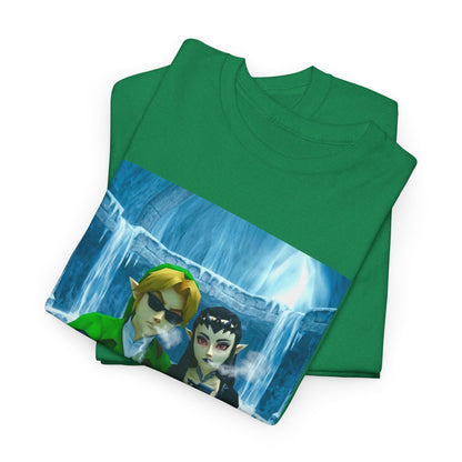Link And Zora Chilling In Ice Cavern