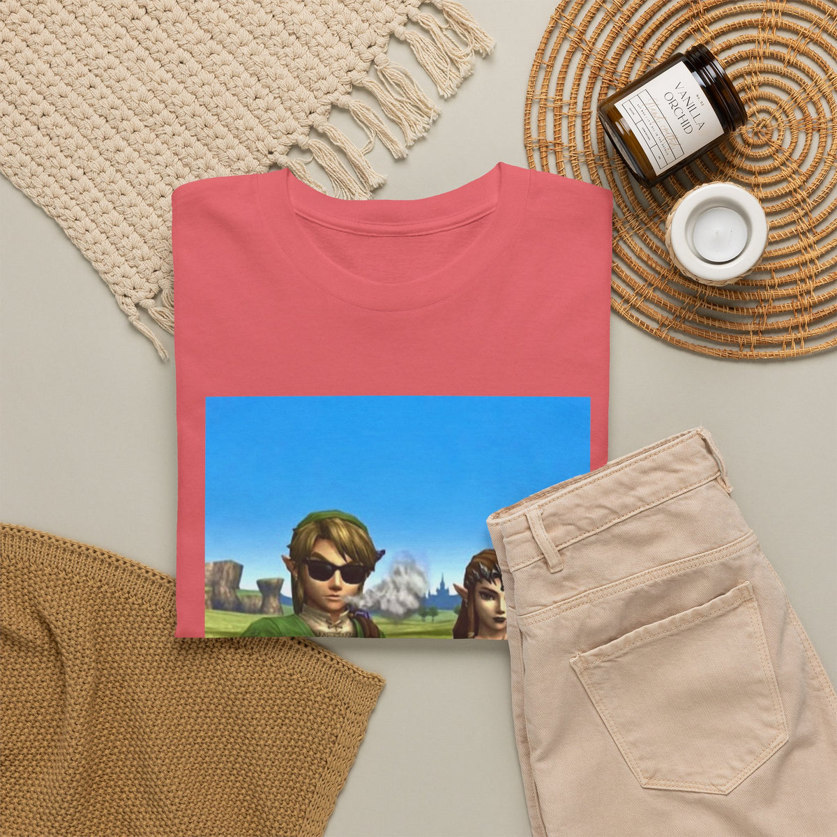 Link And Zelda Chilling With Blunts Tee