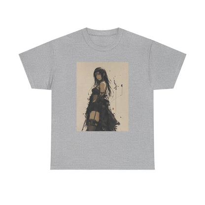 Anime Goth Girl Standing Confidently Tee