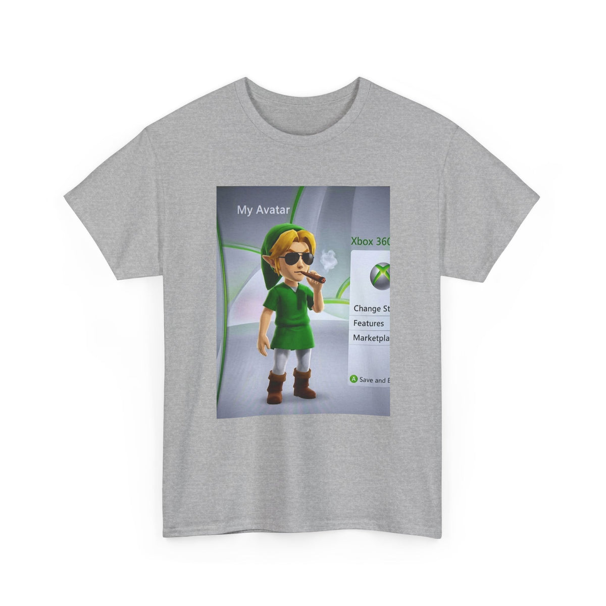 Stoner Link Xbox Avatar Puffing Blunt Tee
