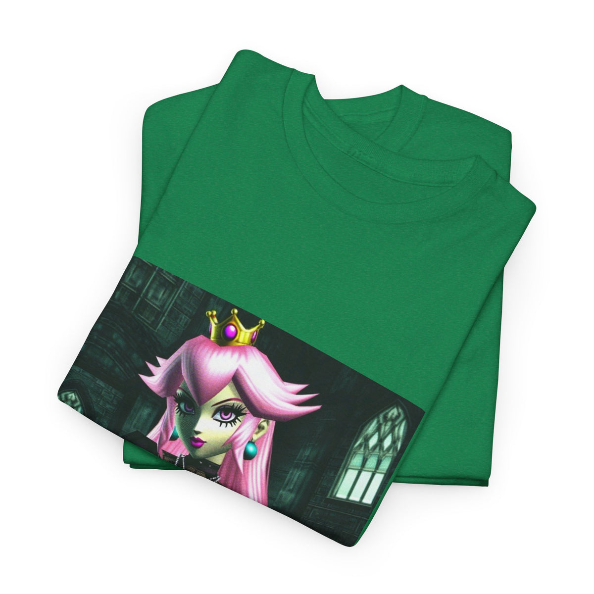 Goth Peach In Haunted Castle Tee