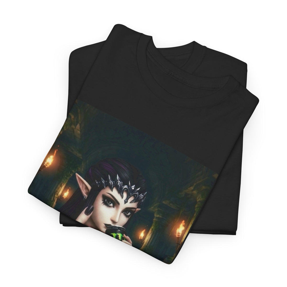 Edgy Elf Queen Flips You Off Tee