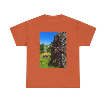 Hooded Khajiit Smoking Blunts By Fire Tee