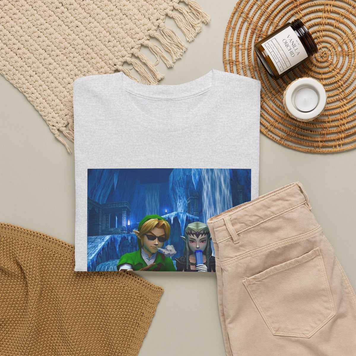 Stoner Link and Zelda Chillin' in Zora's Domain