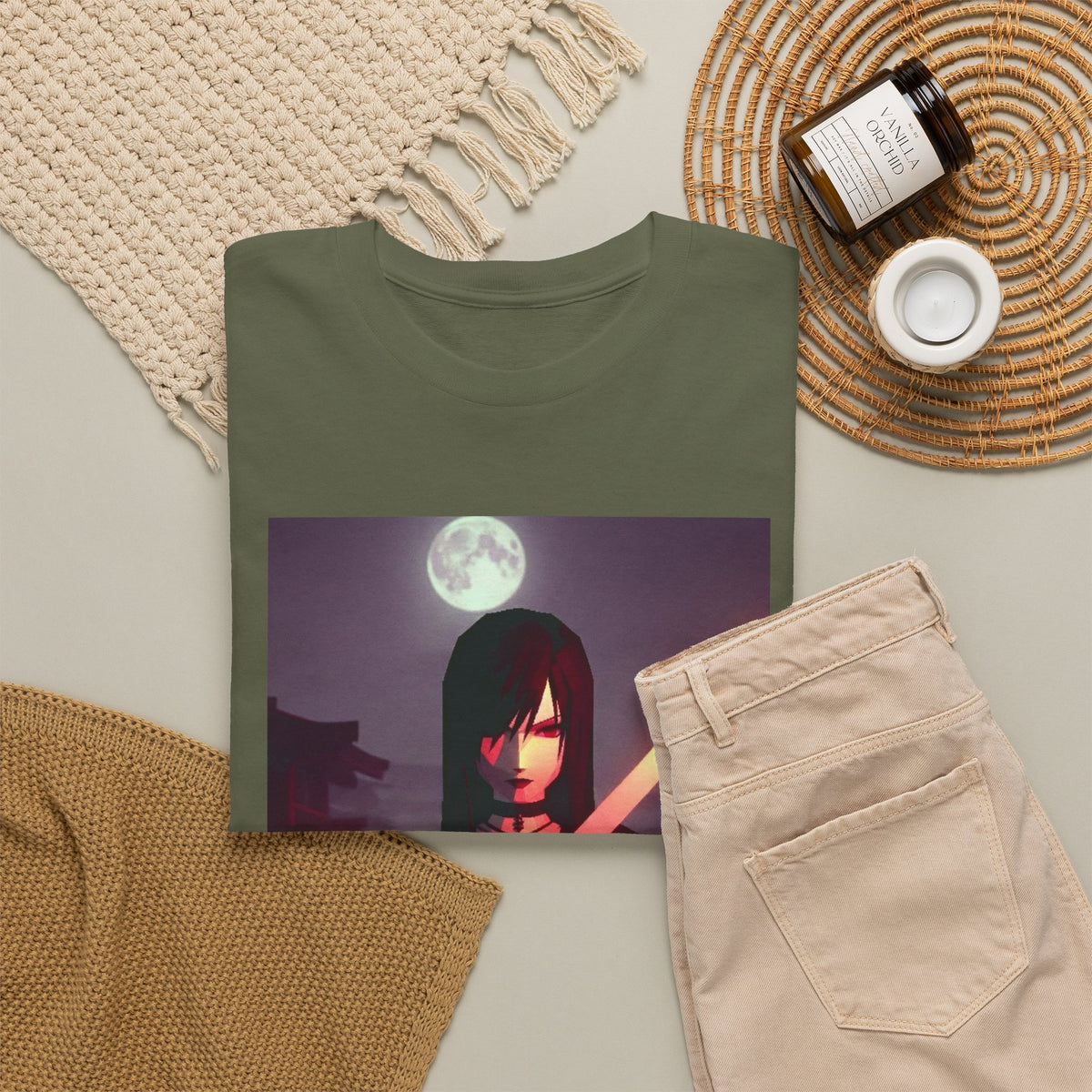 Samurai Warrior With Glowing Katana Tee