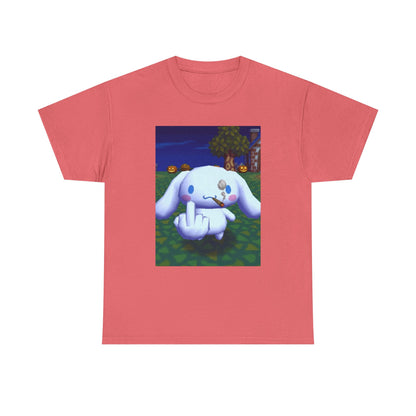 Cinnamoroll Smoking Blunt Flipping Bird Tee