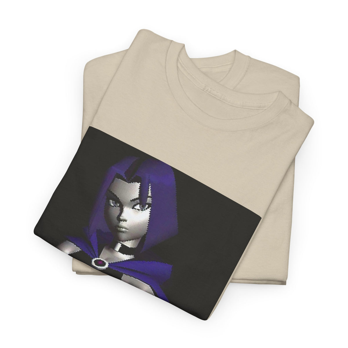 Pixelated Raven Standing Arms Crossed Tee