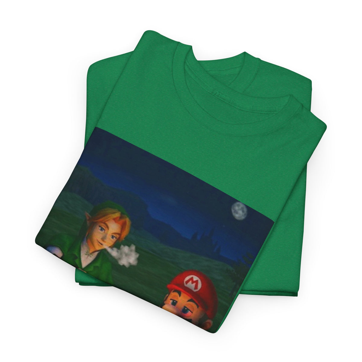 Link and Mario Campfire Smoke Session Tee